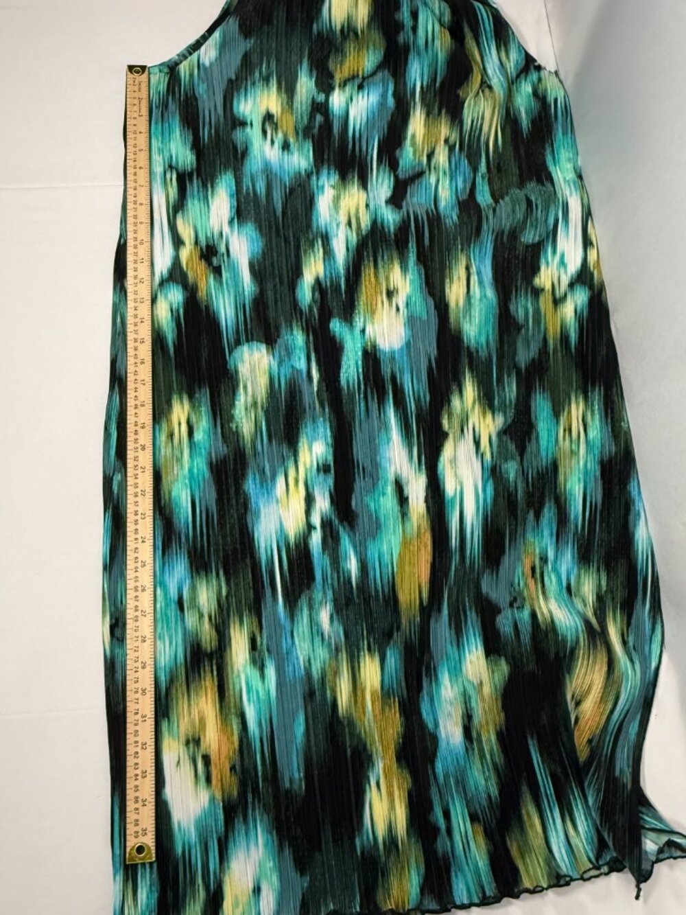 Sleeveless Future Collective Gabriella Karefa-Johnson Teal Plisse Midi Size XL - Picture 6 of 10